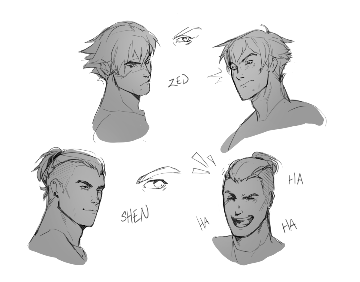 Varus with a messy bun and some Shen and Zed sketches I did for that last drawing, because I want to be productive but have no creativity lol

#Varus #shen #zed #ArtofLegends 
