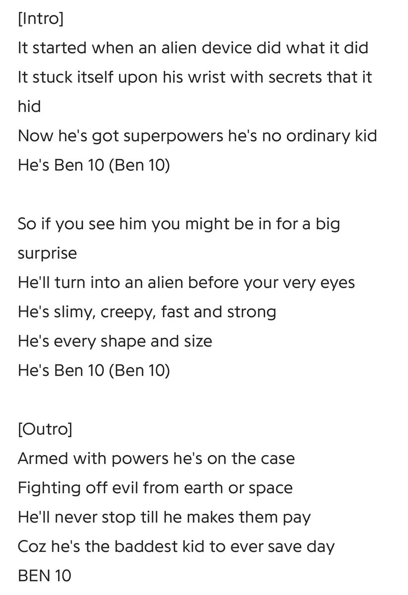 BEN 10 - song and lyrics by RVL