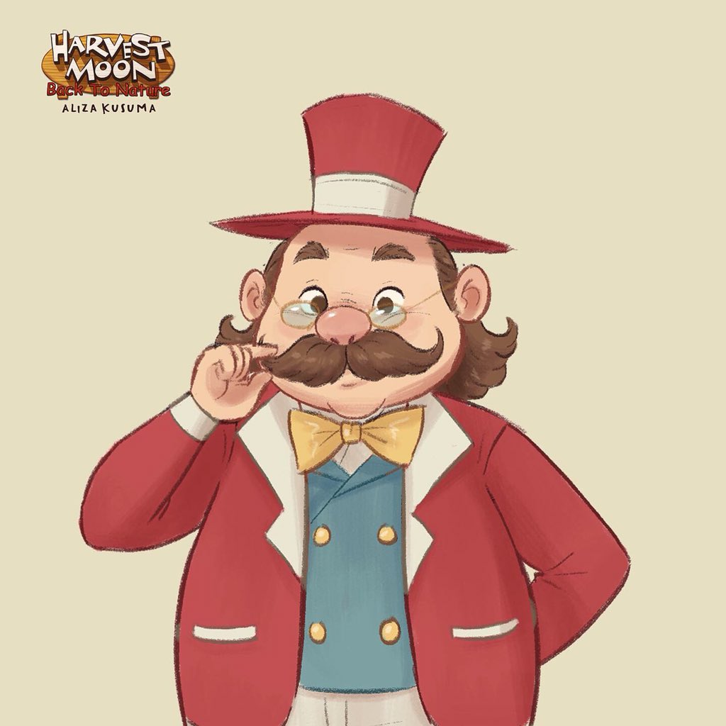 alizakusuma's tweet photo. MAJOR THOMAS 3/47
The very first face you meet in the Village 🎩👓 #harvestmoonbacktonature #harvestmoon #harvestmoonbtn #harvestmoonfriendsofmineraltown #mineraltown #alizakusuma #characterdesign #majorthomas https://t.co/2eWYjXrfvZ