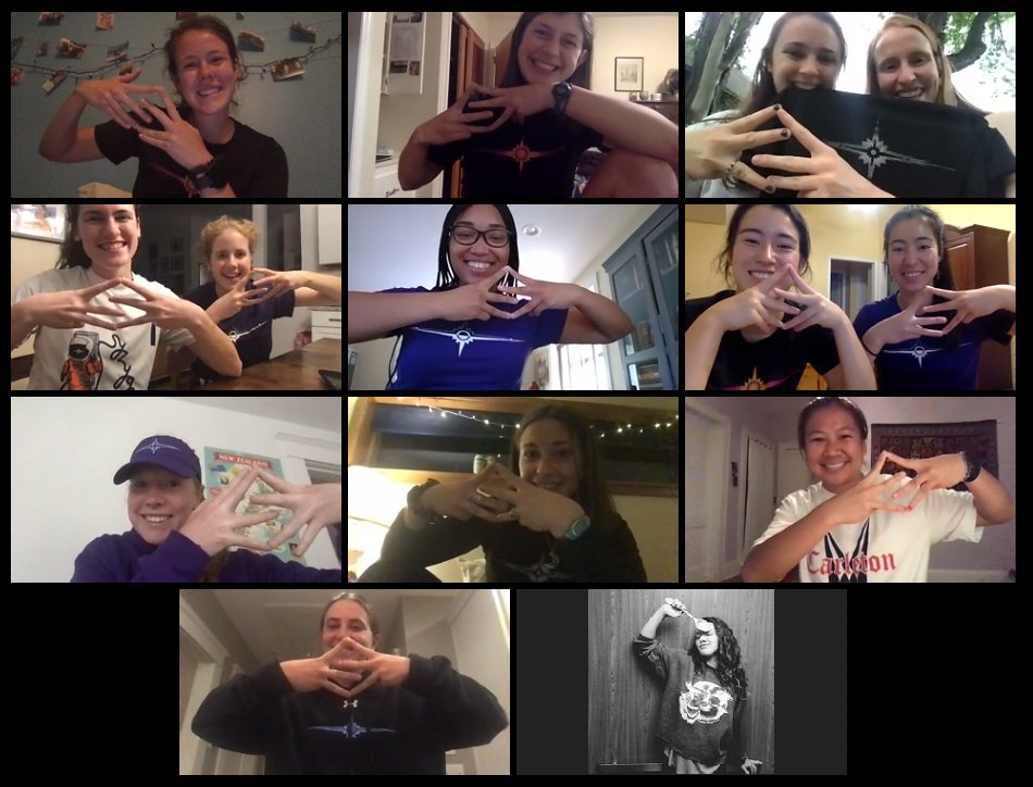 pghultimate's tweet photo. Your 2020 Womxn's College Champions - Carleton Ultimate!

#2020CollegeCHAMPS #quarantrivia @SyzygyUltimate https://t.co/hAgCrC1t3e