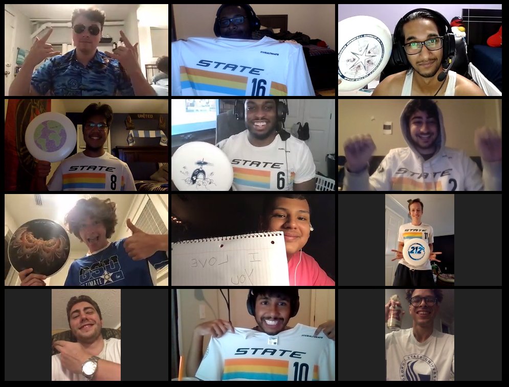 pghultimate's tweet photo. Your 2020 Men's College Champions - Georgia State Ultimate!

#2020CollegeCHAMPS #quarantrivia @GSUnderground https://t.co/eax7AOxIxw