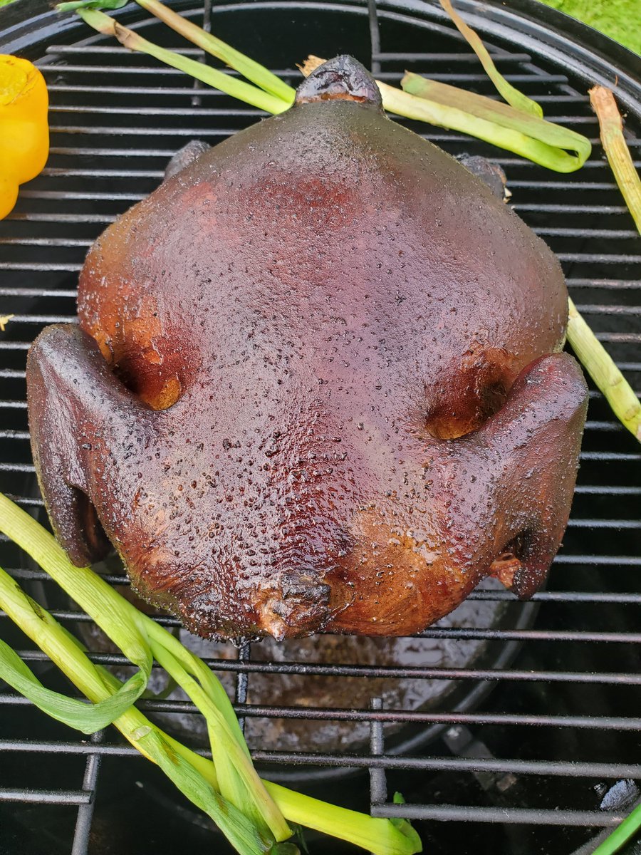 scott_ernst's tweet photo. @chrisosmun @ChrisMWilliams @IowaPork Nice, smoked a bird today as well! https://t.co/HOEu3DoCZ4