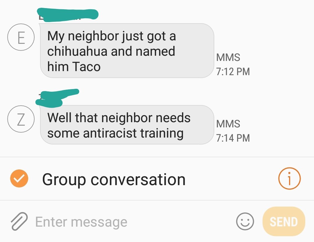 Message from my sister to my brother in our group chat tonight.  @tiffanymjewell