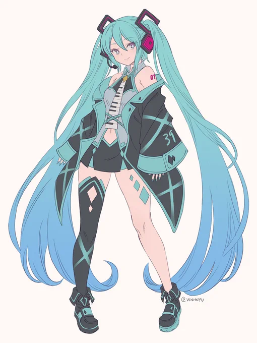 Vocaloid Vtuber #HatsuneMikuDraw #初音ミク 