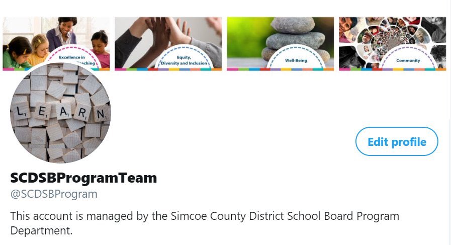 Stacy7Norris's tweet photo. Be sure to FOLLOW the new SCDSB twitter account! @SCDSBProgram https://t.co/xEFYdImcJU