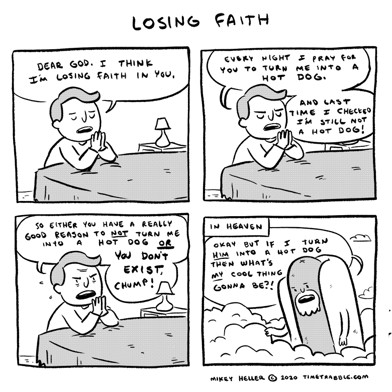 i drew a comic about losing faith 