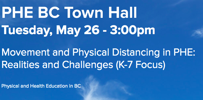 We are hosting a Zoom Town Hall for B.C. teachers with a focus on K-7 Physical Education.  To register, click forms.gle/83atb2gYBqWx8x…; you will be sent the zoom link before the meeting. Moderated by <a href="/PE_BC/">Pedro</a> Executive, look forward to connecting! <a href="/bced/">Brian Center</a>