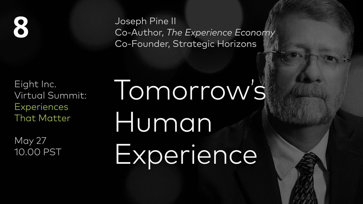 Join me, Allison Johnson CMO <a href="/PayPal/">PayPal</a>, and Wilhelm Oehl CXO <a href="/eightinc/">Eight Inc.</a> Wednesday, TOMORROW, @ 1pm EST for "Tomorrow’s Human Experience: Experiences That Matter" bit.ly/36slJIC