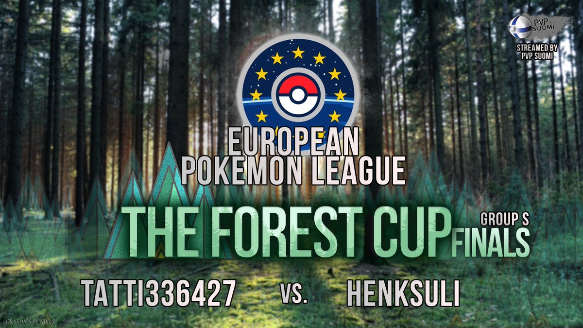 pvp_suomi's tweet photo. Two of our top Finnish #Battlers will face each other in EPL Forest Cup -finals! Join us for an exciting game today @ 8pm (EEST) on PVPSuomi Youtube: https://t.co/r8y4V9whwR

#PokemonGo #Silphgg #PVPSuomi #ForestCup https://t.co/66bOmkdkGG