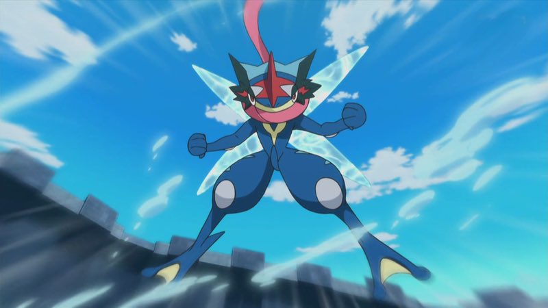 RewindStraight's tweet photo. Honest opinion of Ash’s Greninja? #anipoke https://t.co/q7PeMf7FxC