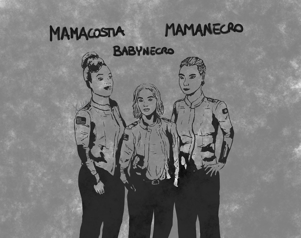 kryptolella's tweet photo. @nadtheclown @LangTimeStudio @demimckinney @Amaliajaja @em_leclerc123 @Dedalvs @quothalinguist Here the final product! 
They take care of the cadets and they have their best interest in mind, just like mothers do.
Scylla there too because they had an important role in her life (our mamas!)
#MotherlandFortSalem
https://t.co/2oe0mITngL https://t.co/fqWKuTgEHp