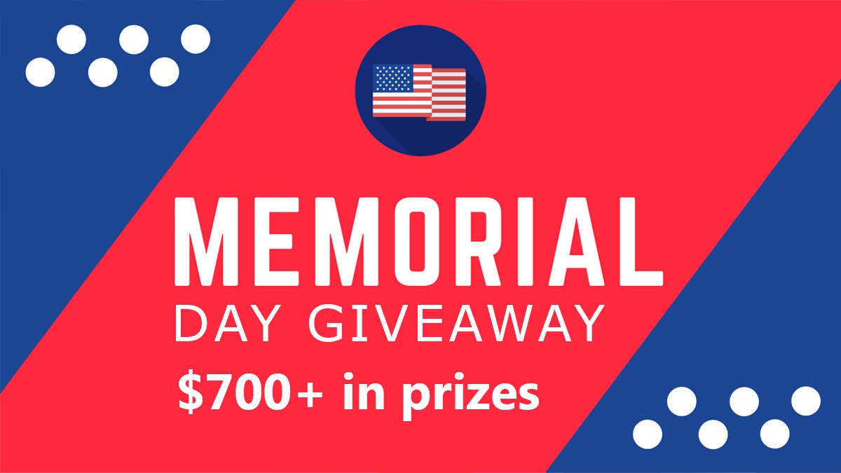 macguyvermedia's tweet photo. #MemorialDayWeekend #Giveaway for $700+ in prizes
There will be 2 winners for big bucks each!

Please RT and tag your friends. 

Sponsors:
@AdrianE1337
@xD4rKs0u1x
@MikeBaxtr
@GinaD4793
@code_brenden
special happy birthday -> @rokinrhonda
#GiveawayAlert #help #TwitterPhilanthropy https://t.co/TvBo7Tn0po