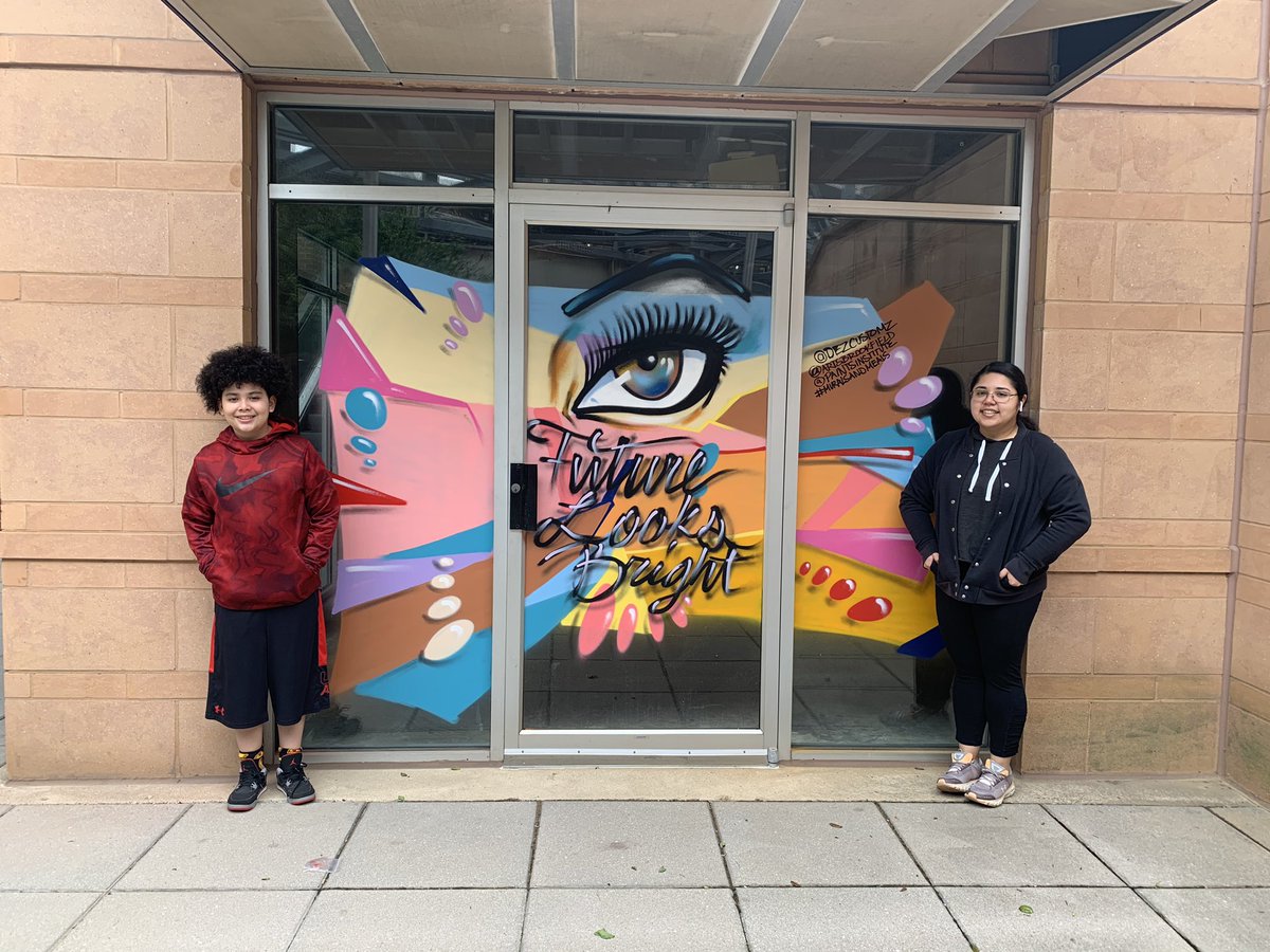 Took the kids to see my artwork. #muralsandmeals