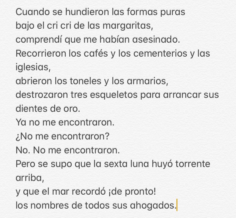 Lorca parecía que tuvo premonición en uno de sus poemas sobre su asesinato, y que jamás lo encontraríamos, pero él lo que no sabía es que iba a ser eterno entre nosotros. Si te ha gustado, dale RT, gracias.Fin.