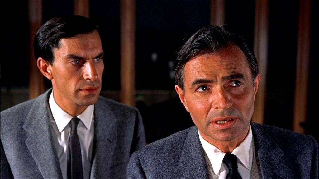 This jealous henchman subplot recalls Martin Landau's dynamic with James Mason in Alfred Hitchcock's NORTH BY NORTHWEST. And Landau was of course Rollin Hand in the original TV series!  #MissionWatchParty