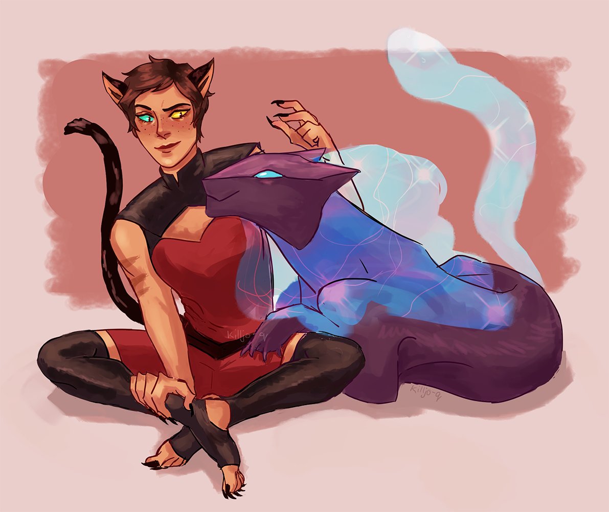 Gosh, I love Catra and Melog
#sheraS5spoilers #shera #catra #melog #sherafanart #digitalart