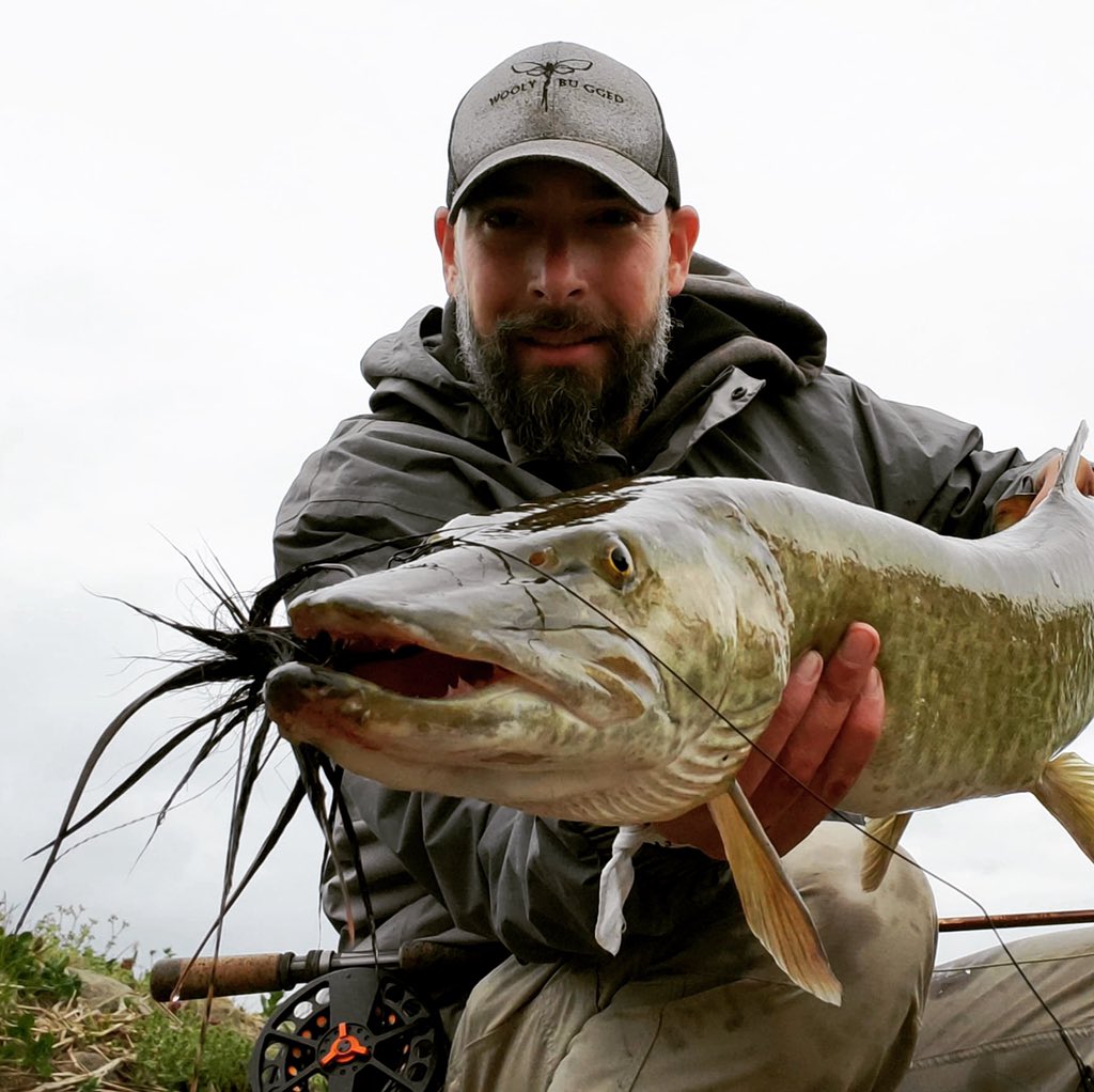 woolybugged's tweet photo. Every time @alessioDeiuliis puts that hat on he finds the big fish. Just sayin! Great fish Alessio! #woolybugged #muskyfishing #musky #fishof10000casts #pafishing #fishing https://t.co/Crpiv8BaLW
