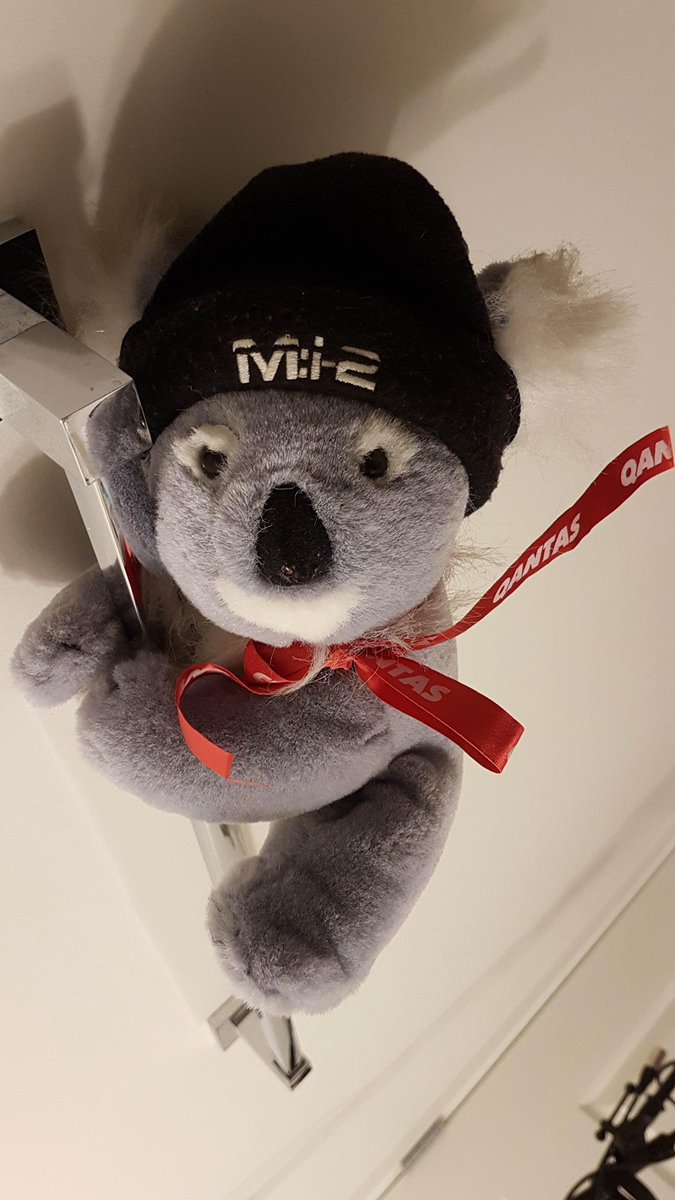 This Qantas koala toy was given out at Cineplex Theatres in Canada. Thank you to  @fongolia for sharing this photo with us.  #VisitAustralia  #MissionWatchParty