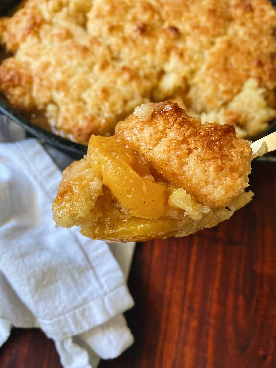 i made a medicated version of  #thekitchenista’s peach cobbler and yes. 60mg THC total.