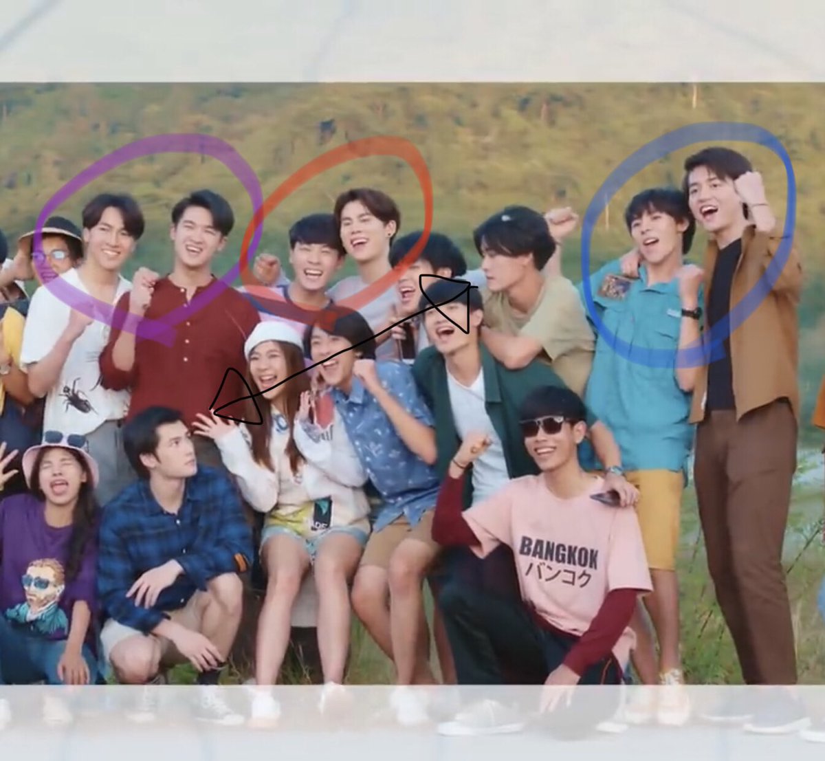 First. You can see from the intro.All the couples are side by side except RamKing. (They are just staring at eo)