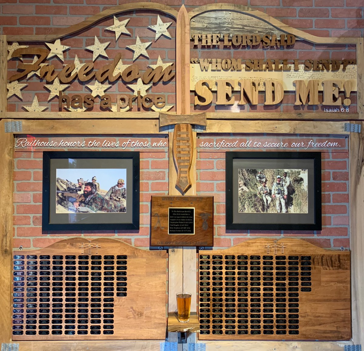 This weekend is noted for a few things, like the start of Summer vacations, a day off, but mostly it should be remembered for what it is. Remembrance of those who gave their lives for Our Country. Memorial Day at 15:30 (3:30pm) we will read off the names from our Honor Wall.