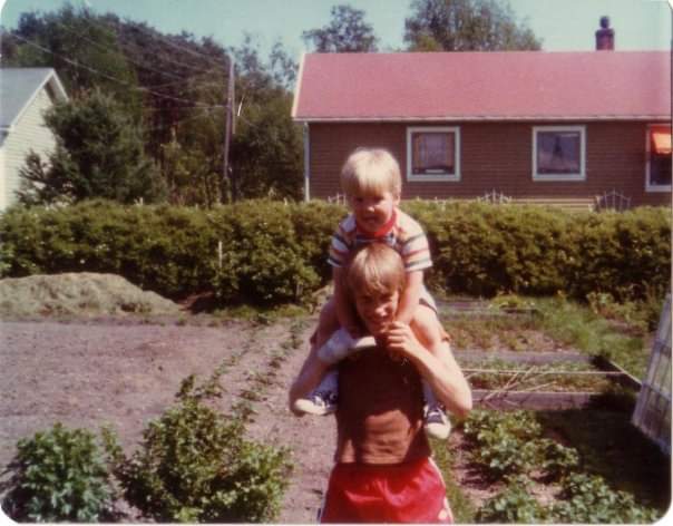 Here's me and Uncle Stanley in Lyngdal, Norway in 1978