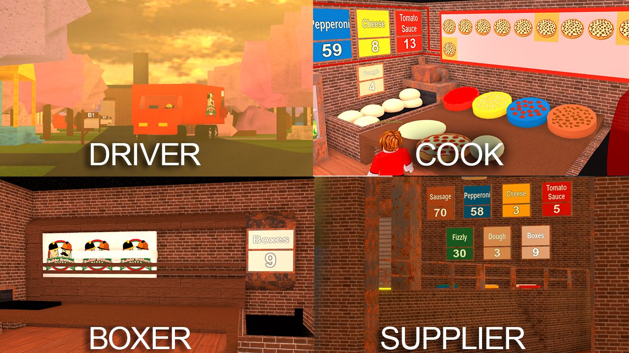 Roblox On Twitter Q Why D You Get A Job At The Pizza Place A Because You Knead The Dough Which Position Are You Gonna Take Image Work At A Pizza Place - workable games on twitter since roblox is down i am