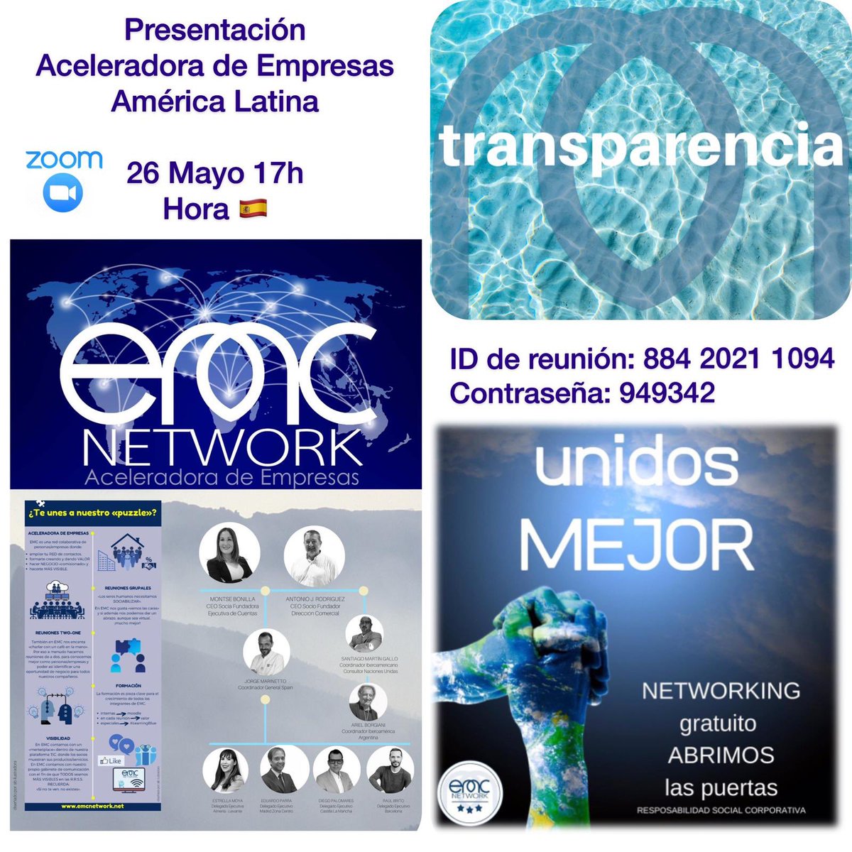 MontseBonilla7's tweet photo. #OSD 17 💙

Fortalecer los medios de implementación y revitalizar la Alianza Mundial para el Desarrollo Sostenible..... 🌍

👌Es ese otro de los pilares fundamentales de emc NETWORK

Próximo Martes 26 de Mayo 17h “hora española”

ID de reunión: 884 2021 1094
Contraseña: 949342 https://t.co/F0JmZZVdSH