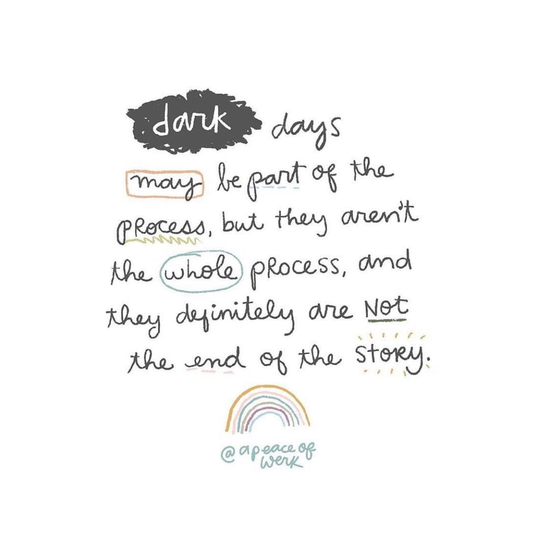outplacementaus's tweet photo. Dark days may be part of the process, but they aren't the whole process. And they definitely are not the end of the story 

#inspiration via @apeaceofwerk  🙏🏻🙏🏻🙏🏻 https://t.co/z29qdt53Wf