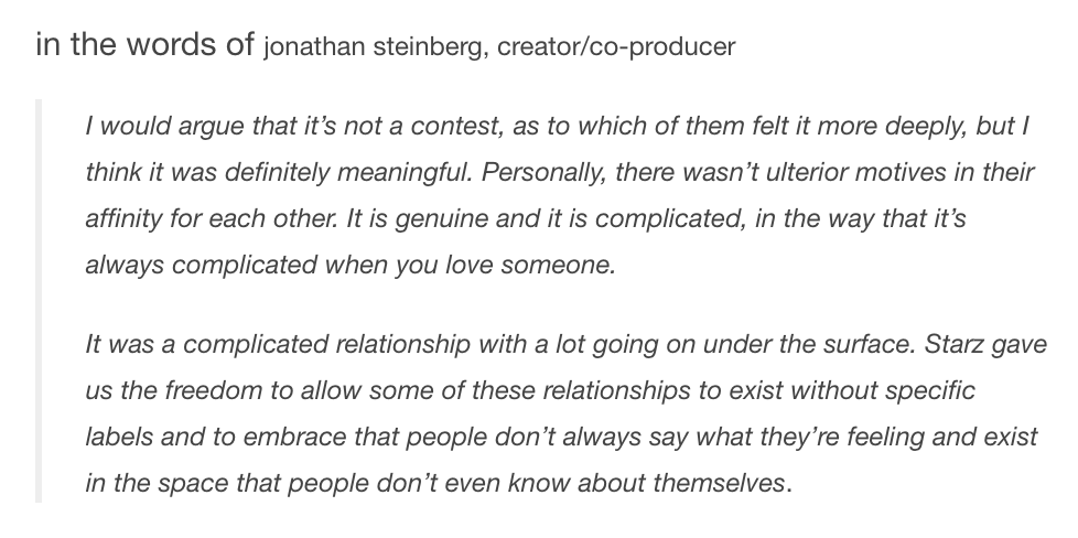 Hello. I'm here to talk about how  #BlackSails' use of subtext is revolutionary, & how the fact that  #Silverflint is KEPT AS SUBTEXT was not only a deliberate choice but the right one.This thread no one asked for is brought to you by Steinberg's quotes validating my thoughts.