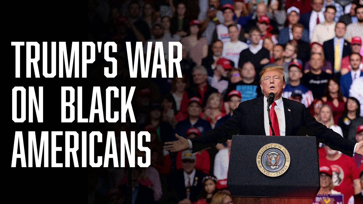 In the past few days, the Trump campaign has made a big show of pretending to care about the black community.It’s a blatant lie. As president, Trump has translated his long history of personal racism into federal policy. Here are the FACTS.THREAD