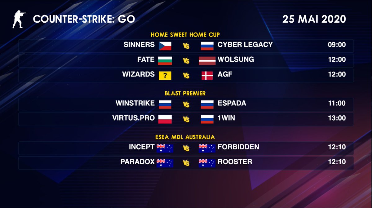 IMP_CSGO's tweet photo. Programme CS:GO du 25 mai 2020👇 https://t.co/W3nJpoGqGN