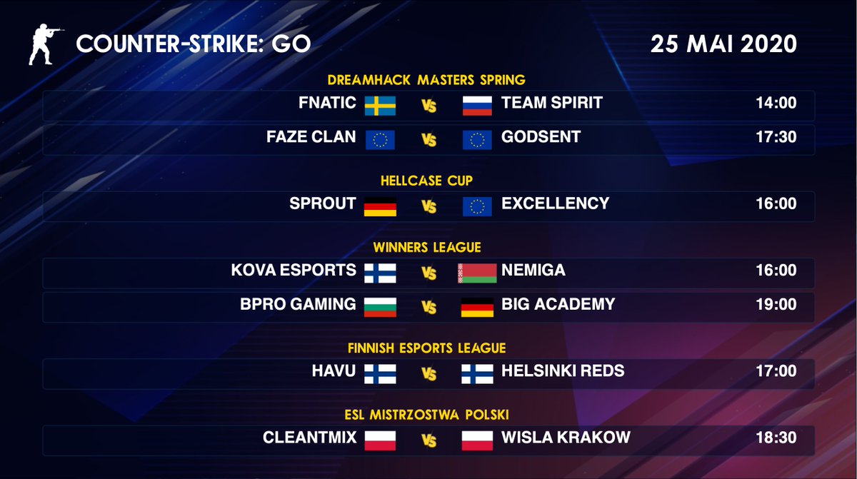 IMP_CSGO's tweet photo. Programme CS:GO du 25 mai 2020👇 https://t.co/W3nJpoGqGN
