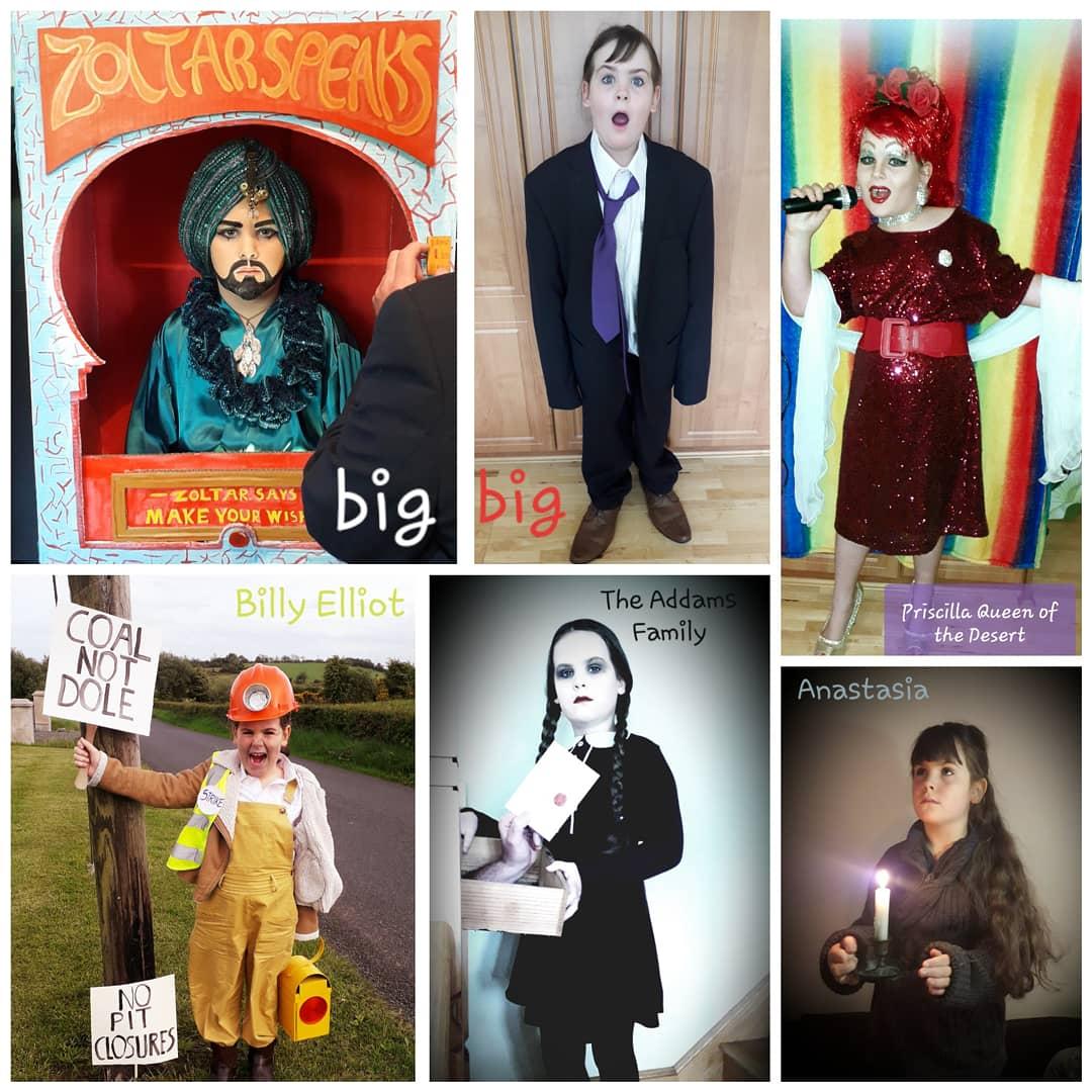 Dees_Cakes1's tweet photo. What a week dressing up as our favourite musicals for the Dress Rehearsal competition with @BGETheatre Alana has been a very enthusiastic little lady and we've had such fun. Sad to see it over but we have some great pics and memories. Thanks BGET 😊 #BGETDressUp @IrelandAMVMTV https://t.co/PhoGo5xiwK
