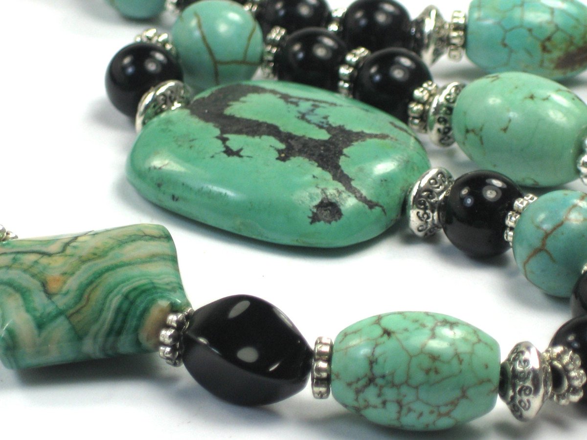 fantasydesign7's tweet photo. Excited to share the latest addition to my #etsy shop: Unisex Gemstone Necklace Mens Silver/Turquoise/Onyx Gemstone Necklace UNISEX Gift Authentic Tibetan Turquoise Gemstone Necklace Men's Jewelry https://t.co/3NIHCc3n5H #unisexadults #stone #bohohippie #blue #people # https://t.co/XJcAm9jbHb