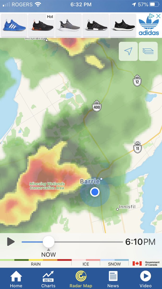 Continuous thunder in Barrie.....wow, not stopping and no breaks - continuous - crazy!  <a href="/weathernetwork/">The Weather Network</a> <a href="/twn/">Tommy Nordeng</a>