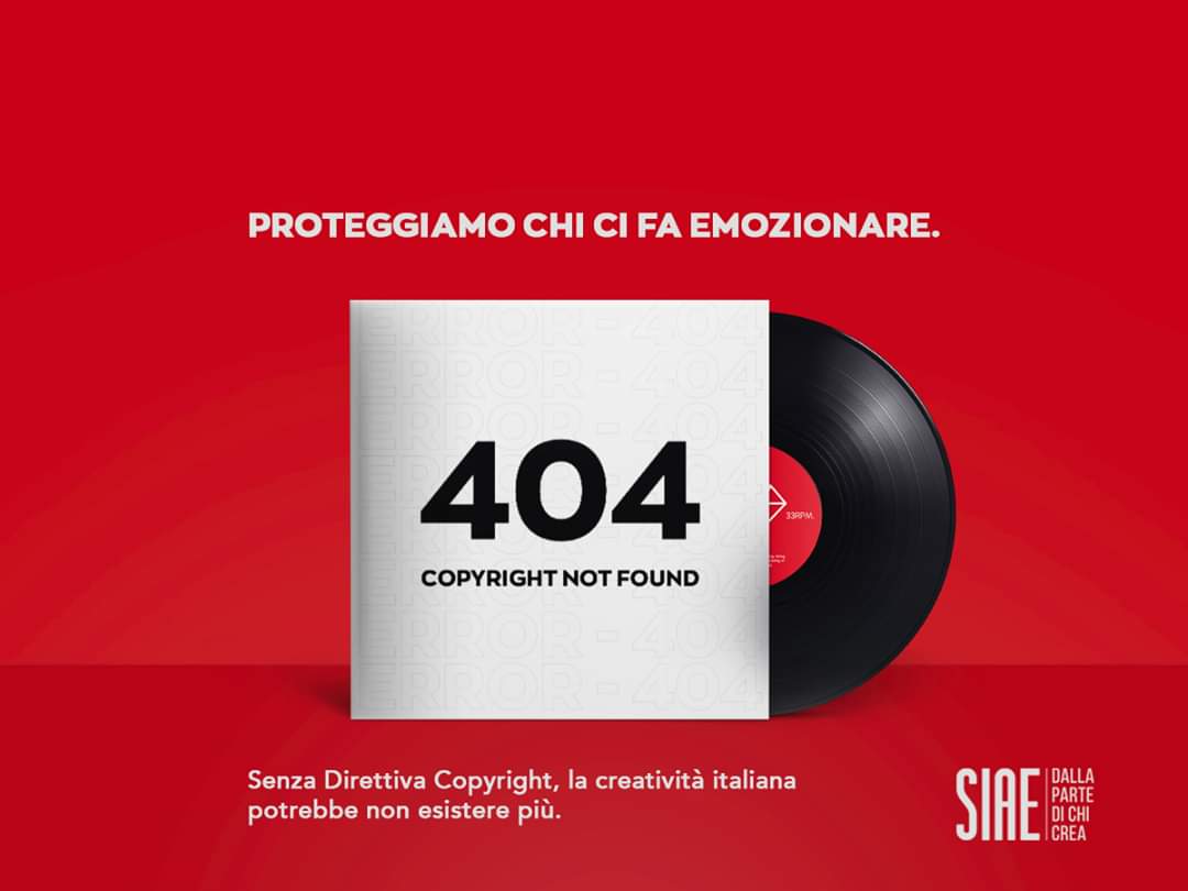 AlessioDiPalma's tweet photo. Gli Autori producono bellezza, devono poter vivere del loro lavoro. Senza la musica, il cinema, il teatro, la letteratura, la nostra vita come sarebbe?

FIRMA 📀 https://t.co/6KZfXDEsMJ

#404copyright #Siae #AutorieEditori https://t.co/vRImllFEJa