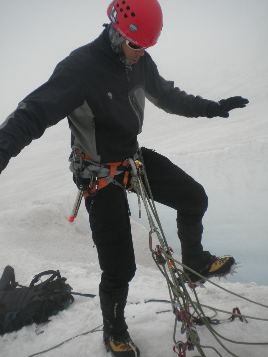 That one time I went ice fishing and hooked this guy on my line. #CrevasseRescue #SaveTheGlaciers