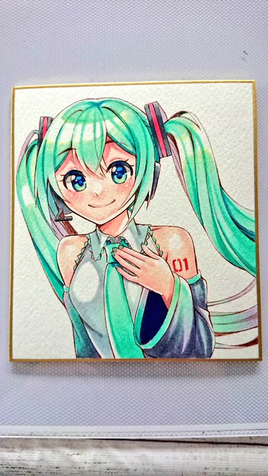 色紙描いたよハム太郎 