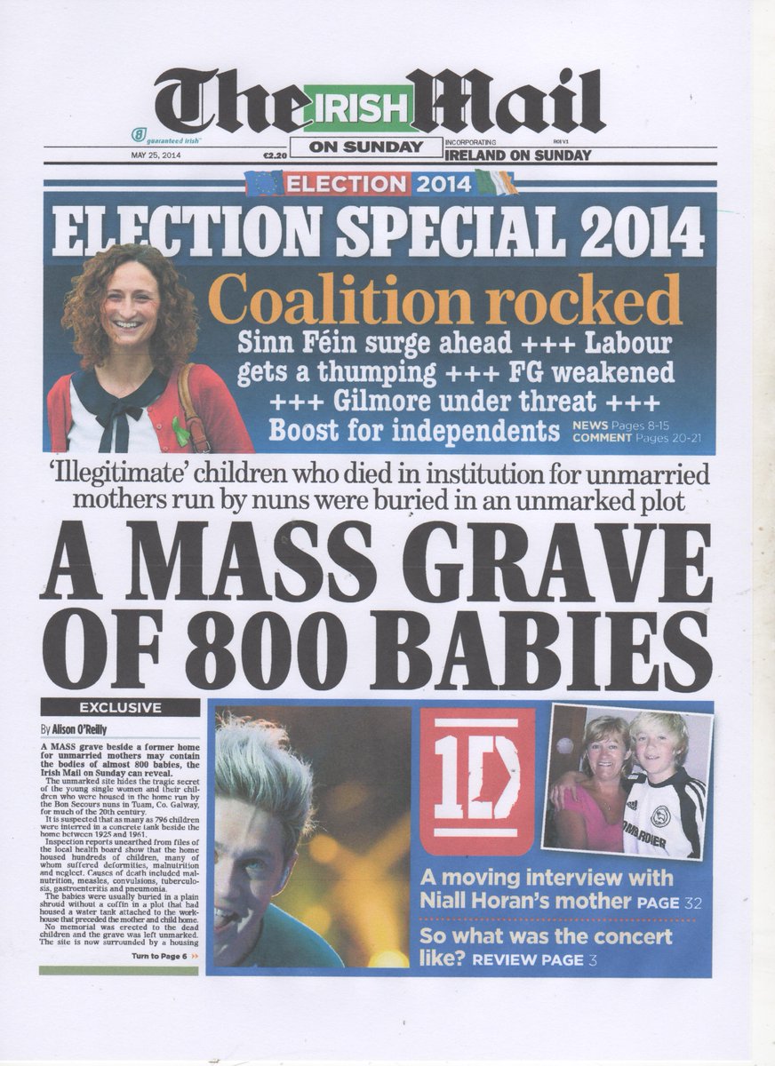  #tuambabies  @APSARA1956  @AnnetteMckay15 Today on the 25th May 2014 the Story of Tuam broke and the horror was revealed for the World to see.6 years on and all we have got from the Government is prevarication, obfuscation, delay and denial....