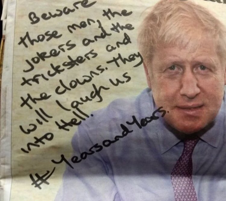caitlinjallan's tweet image. Much to think about... #booforboris #LockdownIsOverThanksDom