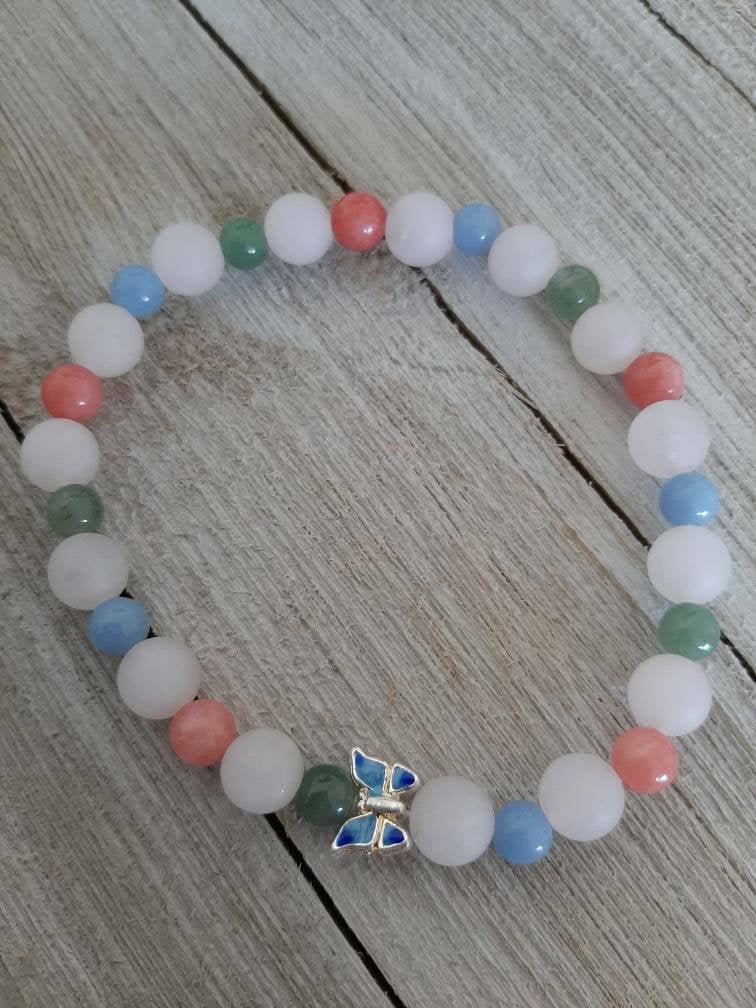 MyManicMoment's tweet photo. Now in my #etsy shop: Natural Glow in the dark butterfly bracelet #glowinthedark https://t.co/EJuVSmNvXQ https://t.co/2GIzKMI26q