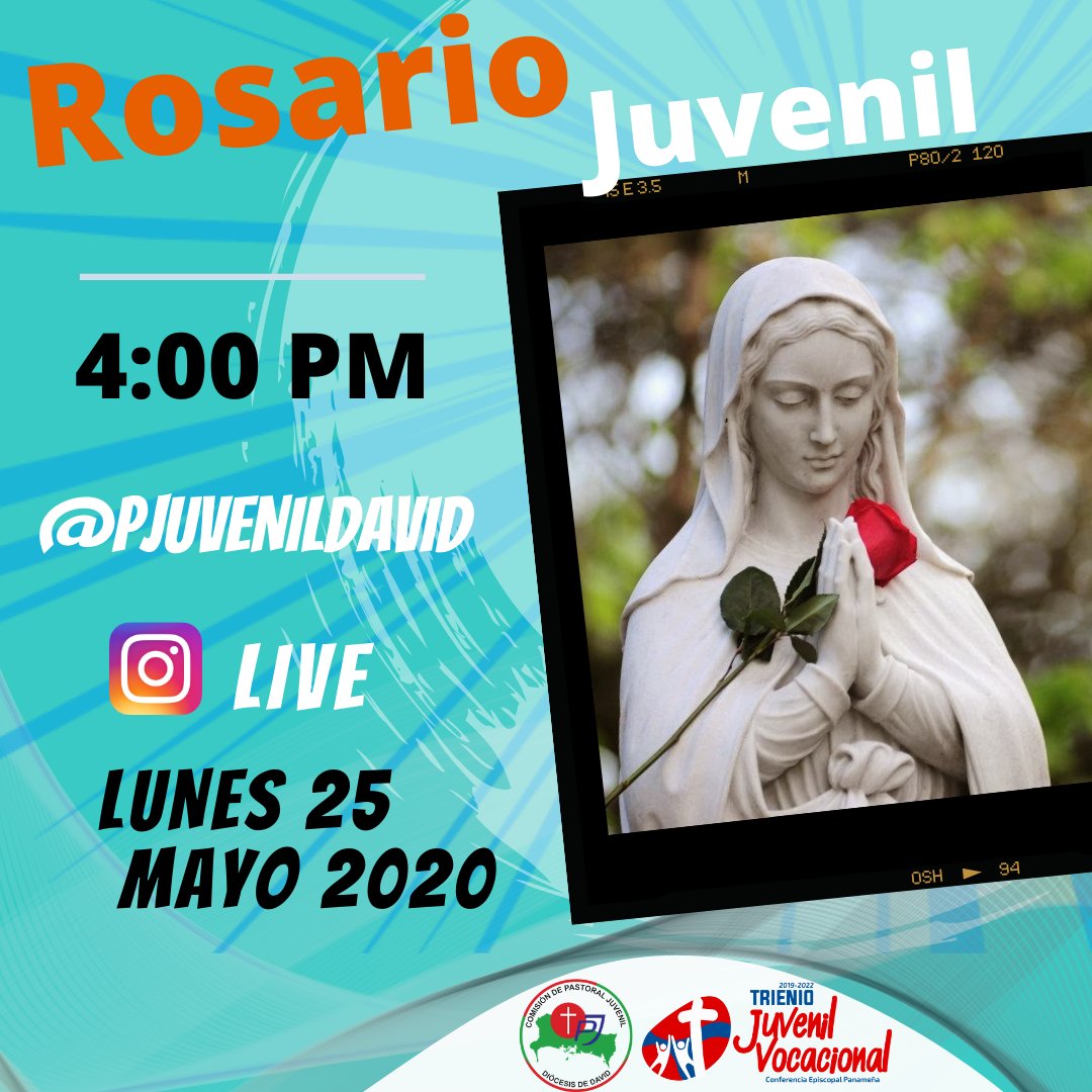 Pdelbuenconsejo's tweet photo. Se parte de esta experiencia Rosario Juvenil, 25 de mayo desde nuestra cuenta de Instagram.
🙌Joven Dios nos llama a unirnos en oración 🙏 en el #MesMariano #MesVocacional ❤
.
#Maria #YoRezoEnCasa #HagaseenMi #MayoVocacional #ModoTrienioPA #MesMariano #DiocesisdeDavid #iglesiapa https://t.co/oLGnez28nO