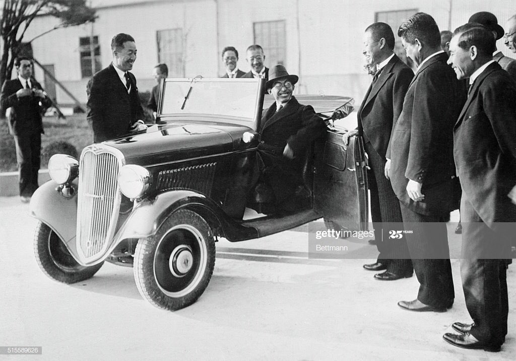 The Datsun automobile was to sell for less than the lowest priced US or UK cars, and was soon to be on the market in India, Czechoslovakia, and Great Britain. (Pictured is Prince Chichibu, brother of Emporer Hirohito, sitting im the car).