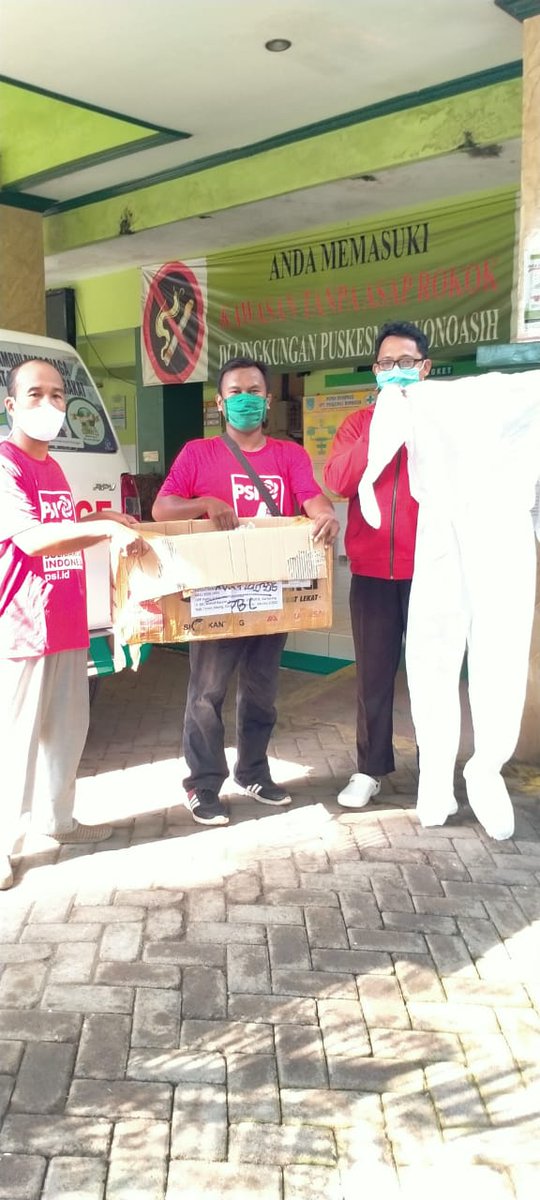 Pemberian bantuan APD kepada Puskesmas Kedopok dab Wonoasih Kota Probolinggo. 
Memberi manfaat untuk Tenaga medis

#kotaprobolinggo
#PSIbersamaRakyat