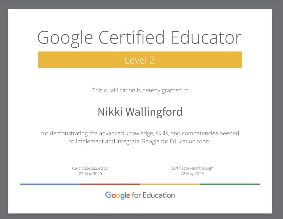 MrsWallingford's tweet image. Woot! Results are in! Why did it take me so long to do this?! I ❤️ The Google!!  😜🎉💻🙌#googlefun #googlecert2