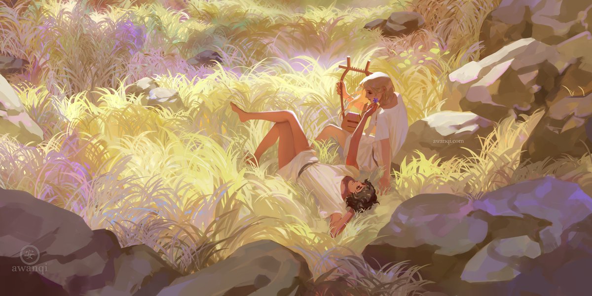 awanqi's tweet photo. Air #thesongofachilles #achilles #patroclus #bookillustration #illustration #art https://t.co/tSUJAL4Xhz