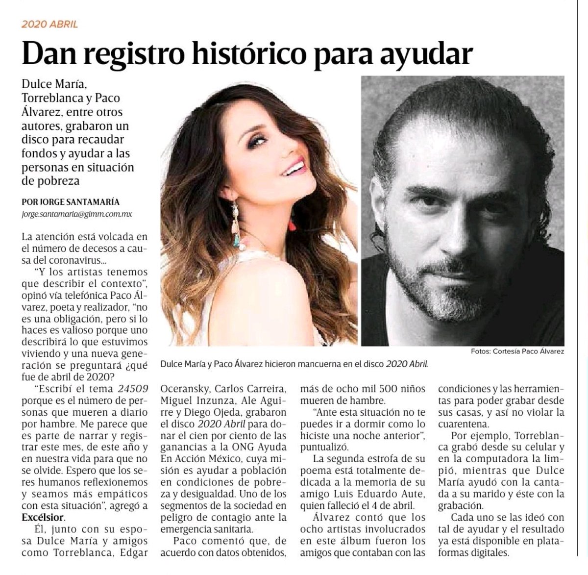jorgedelajuve's tweet photo. Gracias a @PacoAlvarezV por la entrevista. #2020abril https://t.co/Meo0fJQIkt