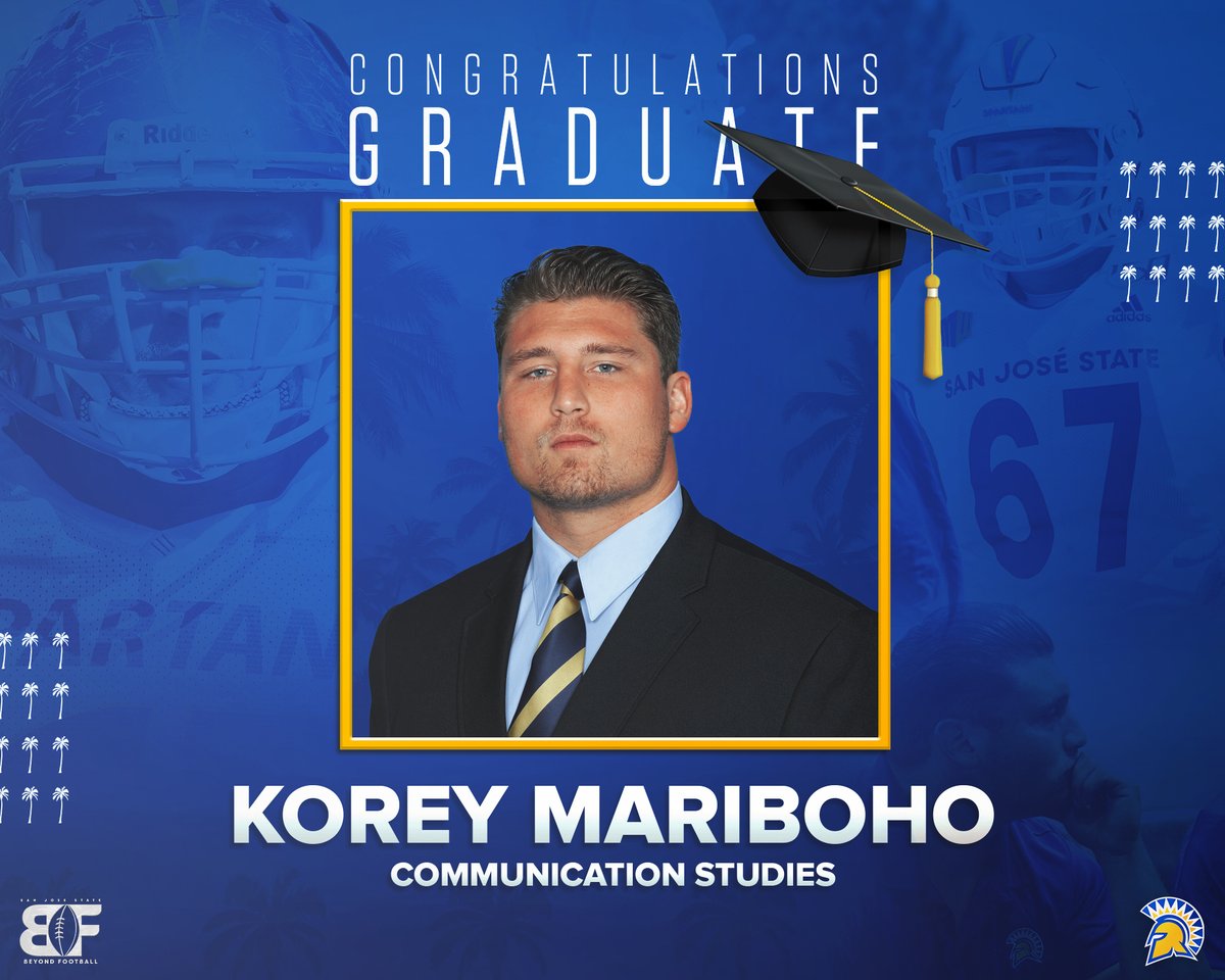 Congratulations to graduate <a href="/Korey67Korey/">Korey Mariboho</a> for earning a degree in Communication Studies 🎓

#SpartanUp