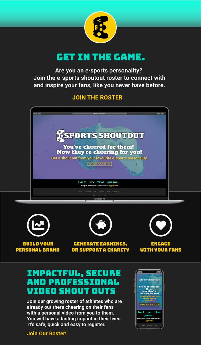 SsbVertigo's tweet photo. Big announcement for personalities in the smash bros community! We will be launching a new website called eSports Shoutout in the upcoming week. It will allow esports athletes and content creators to offer personalized video shoutouts to their fans. https://t.co/xafOEc9oRk